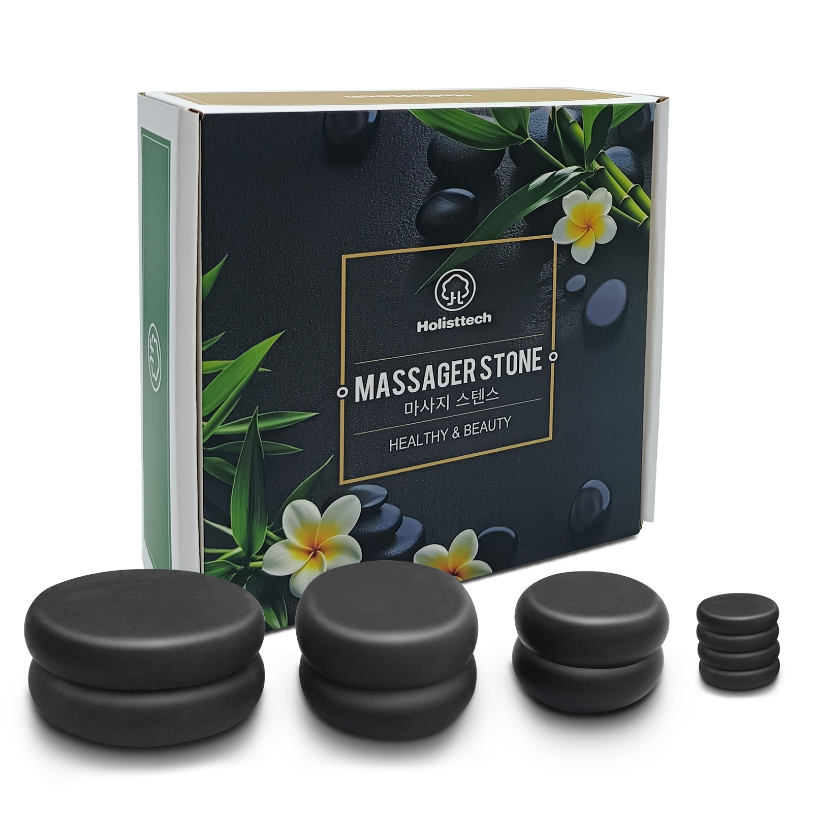 Spa Wellness Locations - マッサージホットストーンセット、10ピースブラックホットストーンマッサージセット、プロまたはホームスパ用ホットマッサージストーン、ボディマッサージ用