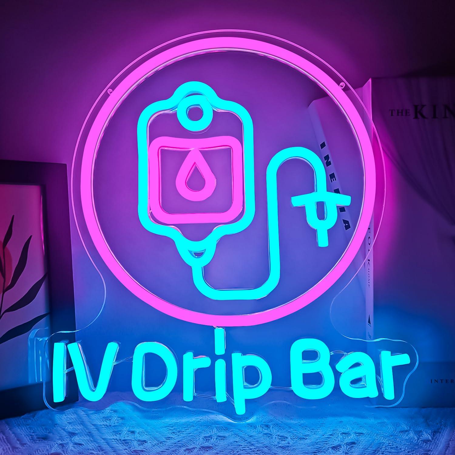 Medical Wellness & Spa Werona - IV点滴バー ネオンサイン USB調光式LEDライト 壁飾り 医療クリニック オフィス