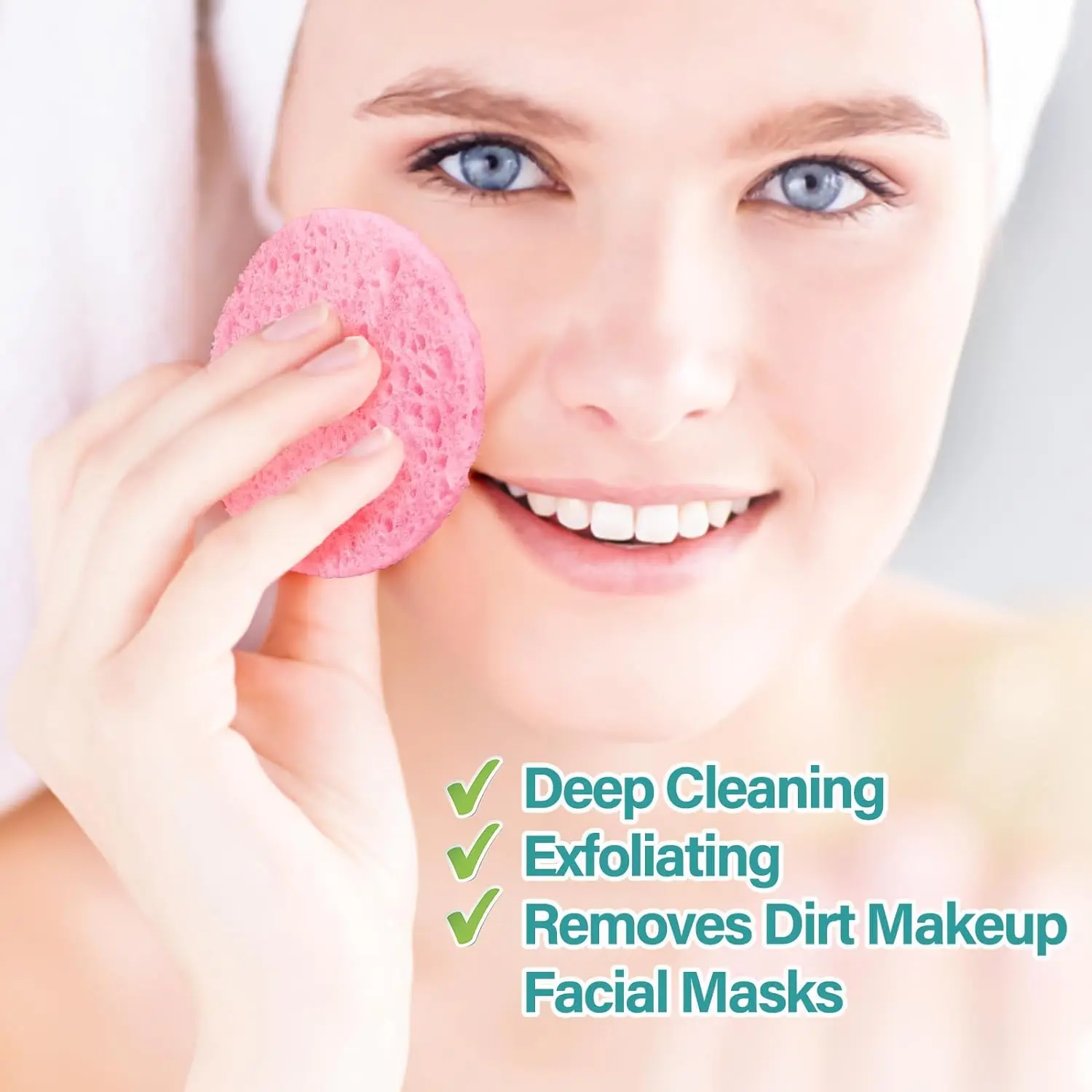 50/500PC 天然セルロースフェイシャルスポンジパッド再 - Spa Wellness Locations のレビューと価格