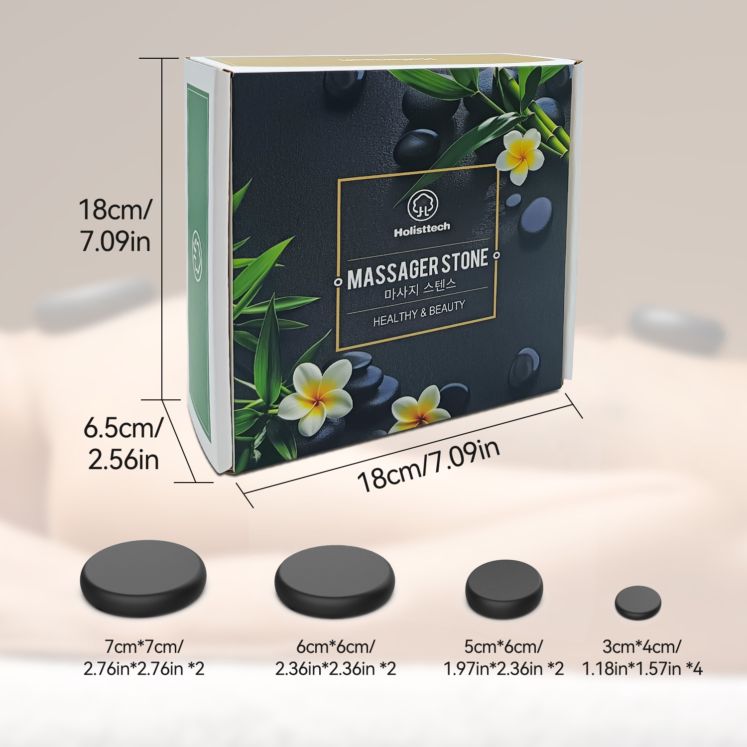 マッサージホットストーンセット、10ピースブラックホットスト - Spa Wellness Locations のレビューと価格