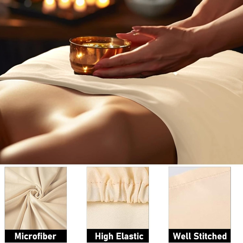 185x80cm マッサージテーブルカバーセット 無地 ソフ - Spa Wellness Locations のレビューと価格