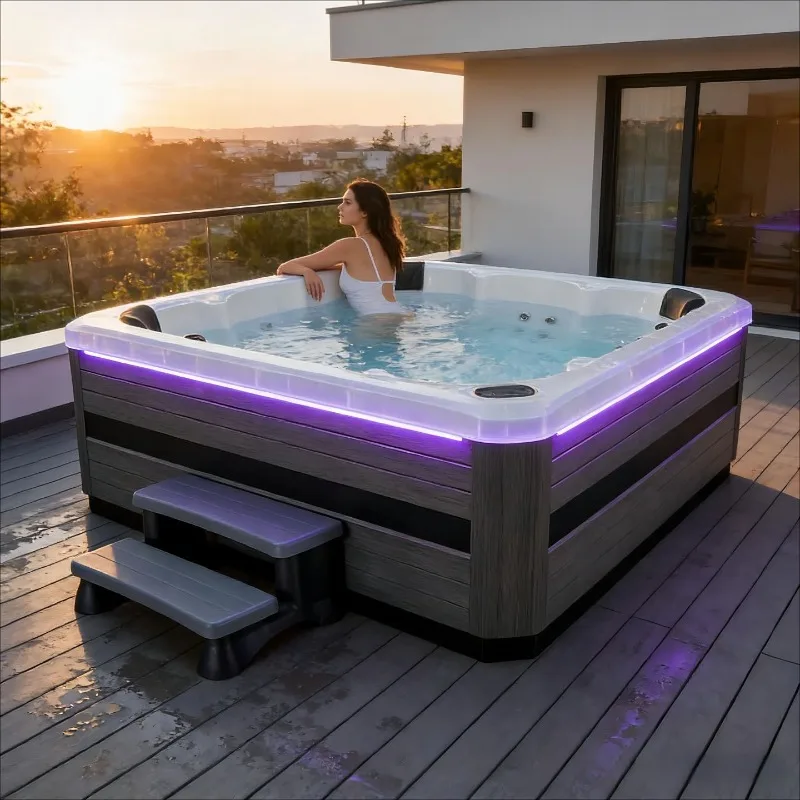 屋外ジャグジー 多人数用 温水サーフィンSPA スパ ウェル - Spa Wellness Jacuzzi のレビューと価格