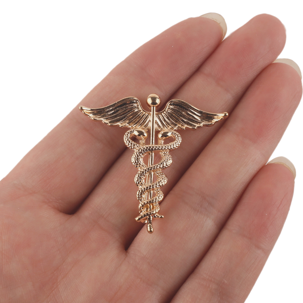 医療用カドゥケウスブローチ、蛇の杖と翼のラペルピン、医療健康 - Medical Wellness & Spa Werona のレビューと価格